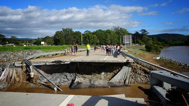 The $15m upgraded John Muntz Bridge was destroyed by a deluge in March. Photo Genevieve Faulkner