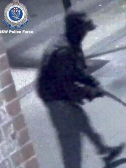 CCTV captures the moment the sword is deployed.