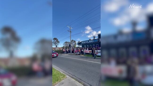 Anti far-right protest in Melbourne