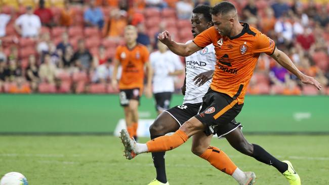 Bradden Inman scored a brace against Melbourne City. Picture: AAP