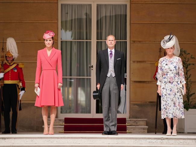 Kate Middleton with Prince Edward and Sophie Wessex. Picture: Getty Images