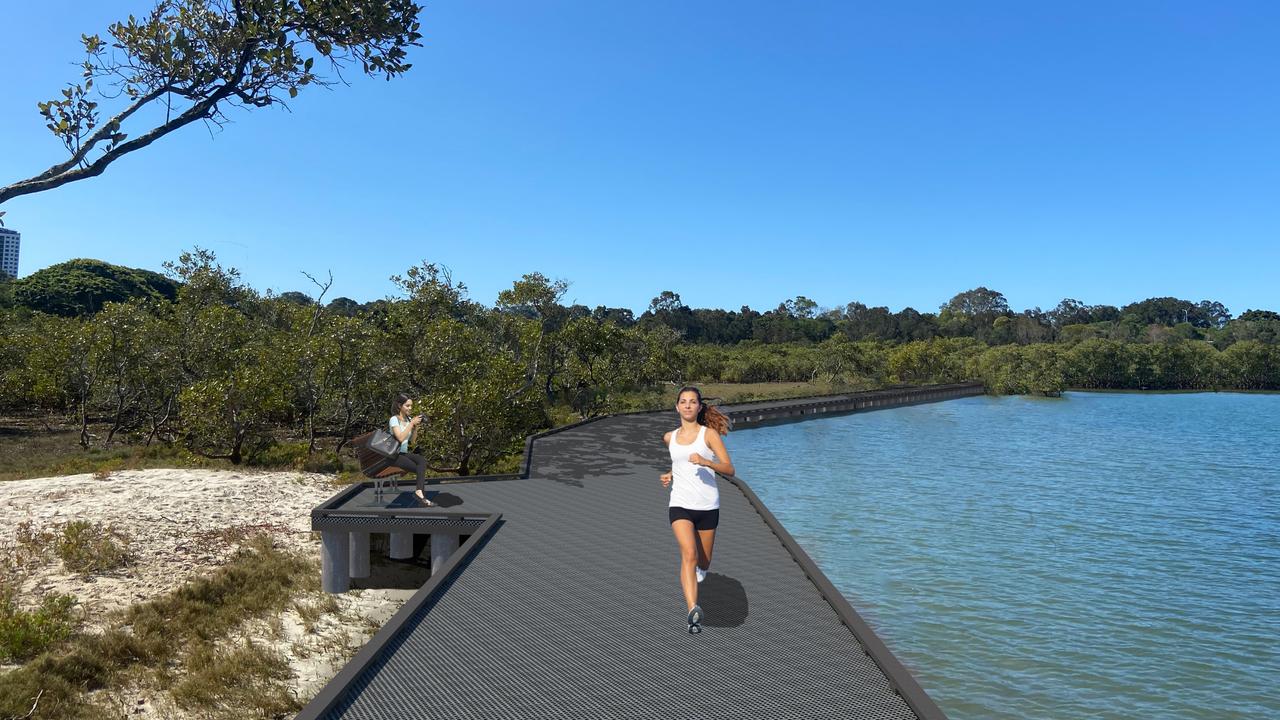 How the Beree-Badalla Reserve Boardwalk will look after it is upgraded.