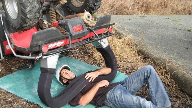 Life guard: Honda has threatened to stop selling quad bikes in Australia if it has to fit rollover devices to its quad bikes. Picture: Supplied 