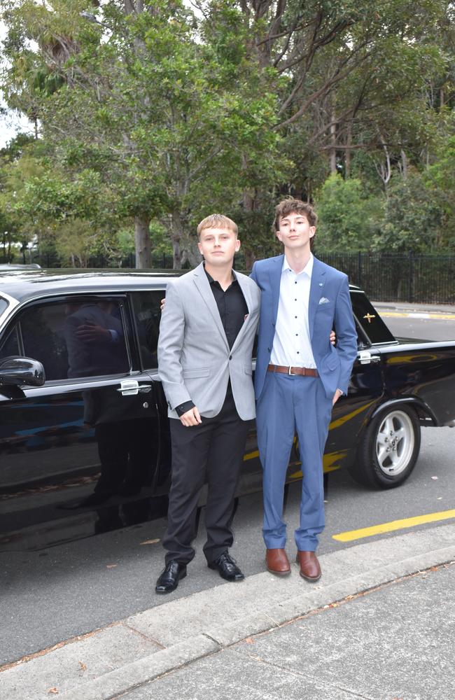 Jake McLean and Rory Jackson at the Meridan State College formal 2024.