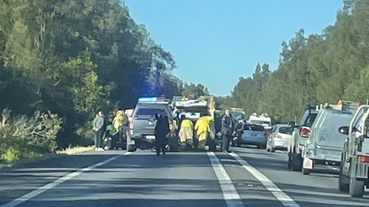 Sunshine Coast traffic Fourcar crash causes length delays on Sunshine