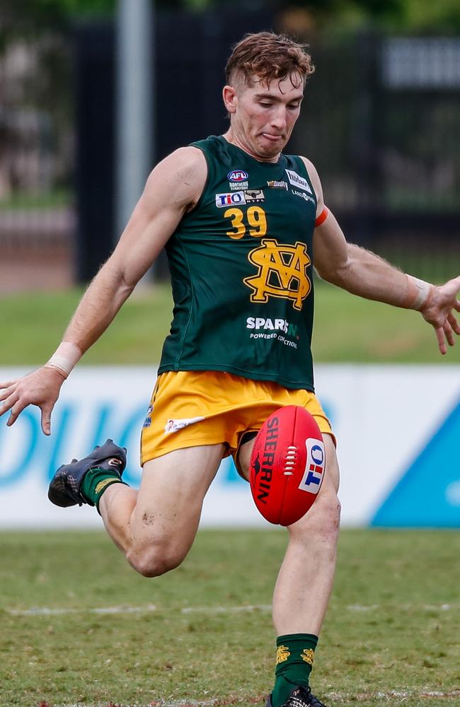 Charlton Offermans has been a big find for St Mary's in the 2023-24 NTFL season. PIcture: Celina Whan / AFLNT Media