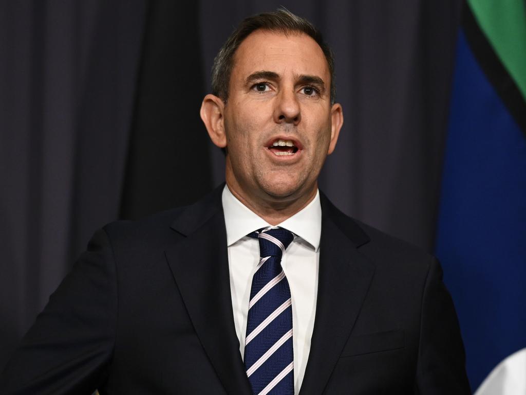 Federal Treasurer Jim Chalmers announced a $900 million fund to boost Australia’s lagging productivity in November. Picture: NewsWire/Martin Ollman