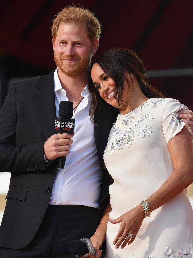 Prince Harry and his wife Meghan moved away from their royal duties. Picture: Angela Weiss/AFP