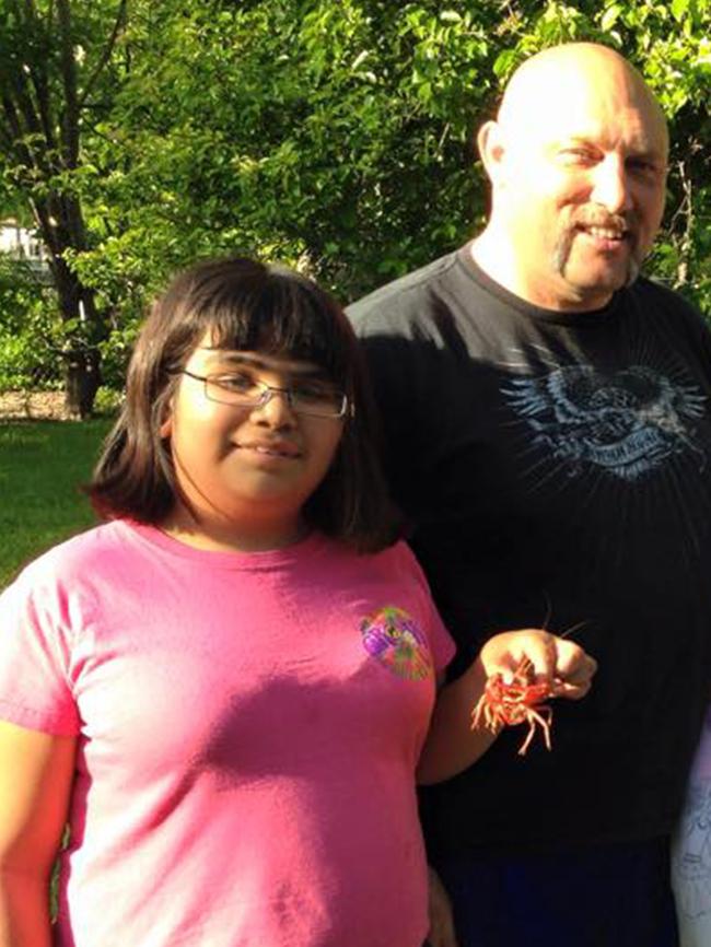 Annabelle, pictured with her father Pastor Frank Pomeroy. Picture: Facebook