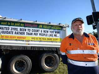 FED UP: Truck owner Mick Barfield says a three year court battle has taken a huge toll on his life and his labour hire business. Picture: Rokatruck