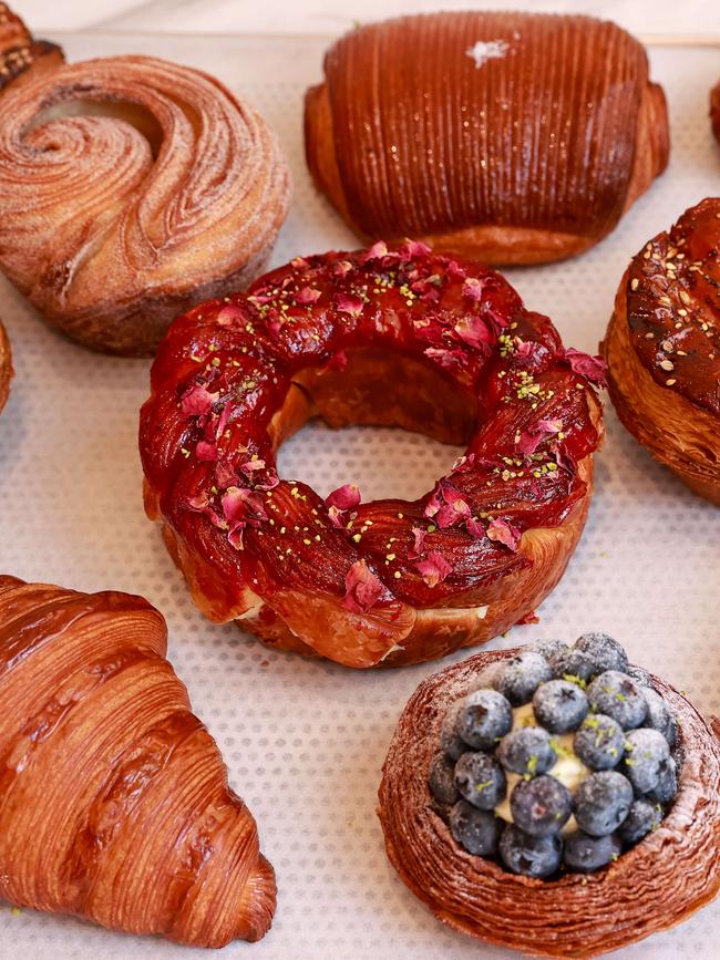 The winning pastries at Lode Pies &amp; Pastries, Surry Hills, today. Picture: Justin Lloyd.