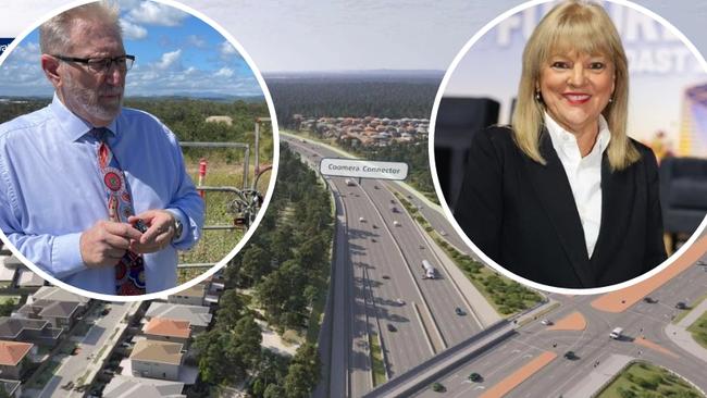 Coomera MP Michael Crandon and Deputy Mayor Donna Gates backing a petition to get the  Coomera Connector future stages built.