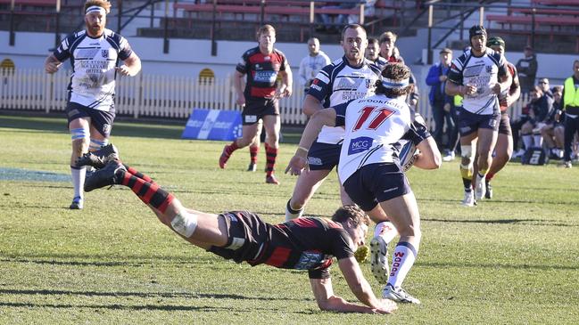 Eastwood player James Sarks during the Shute Shield semi final between Northern Suburbs and Eastwood at North Sydney Oval last year. Picture: Flavio Brancaleone