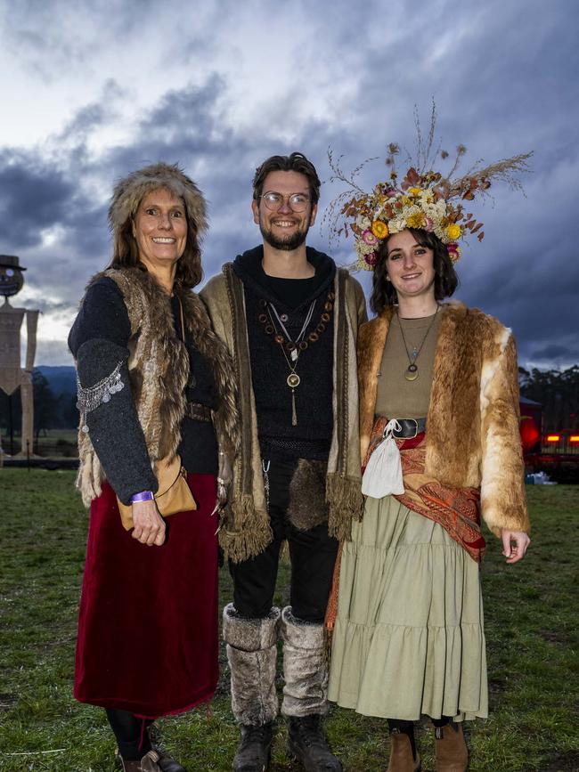 Willie Smith's Midwinter Festival Huonville - Sabrina Freudenmann, Benjamin Freudenmann and Tylah Leather. Picture: Caroline Tan