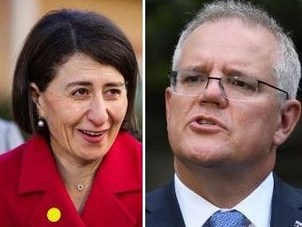 Gladys Berejiklian is at odds with Scott Morrison over domestic travel. Picture: NCA News Wire