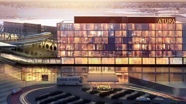 An artist's impression of the planned Adelaide Airport Hotel. Image: Supplied