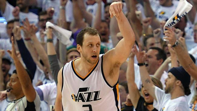 Joe Ingles #2 of the Utah Jazz.