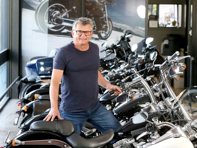 David Ahmet, managing director MotorCycle Holdings, in the Newstead showroom, Tuesday 21st September 2021 - Photo Steve Pohlner