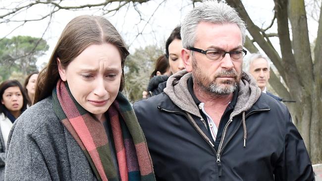 Borce Ristevski with daughter Sarah. Picture: AAP