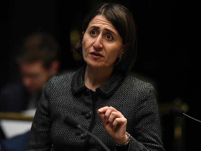 NSW Premier Gladys Berejiklian won’t be speaking about the proposed abortion legislation today. Picture: AAP/Joel Carrett