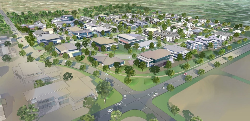 NEW PLANS: Concept art and layouts for the new Central Highfields Master Plan, which was completed across nine months based on community consultation. Picture: Toowoomba Regional Council