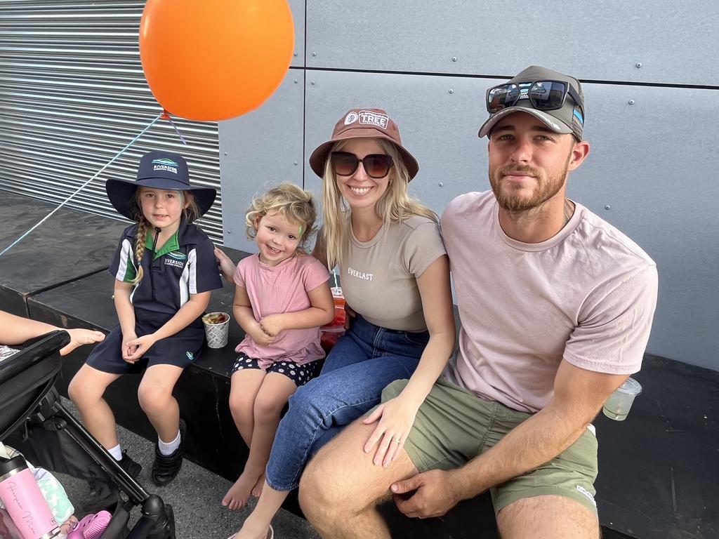 Mitch, Sarah, Harper, Sienna and Morgan Jovich at the Fraser Coast Show.
