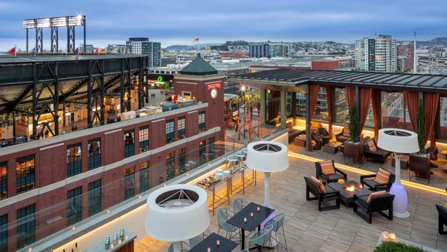 The rooftop at Hotel VIA in San Francisco.