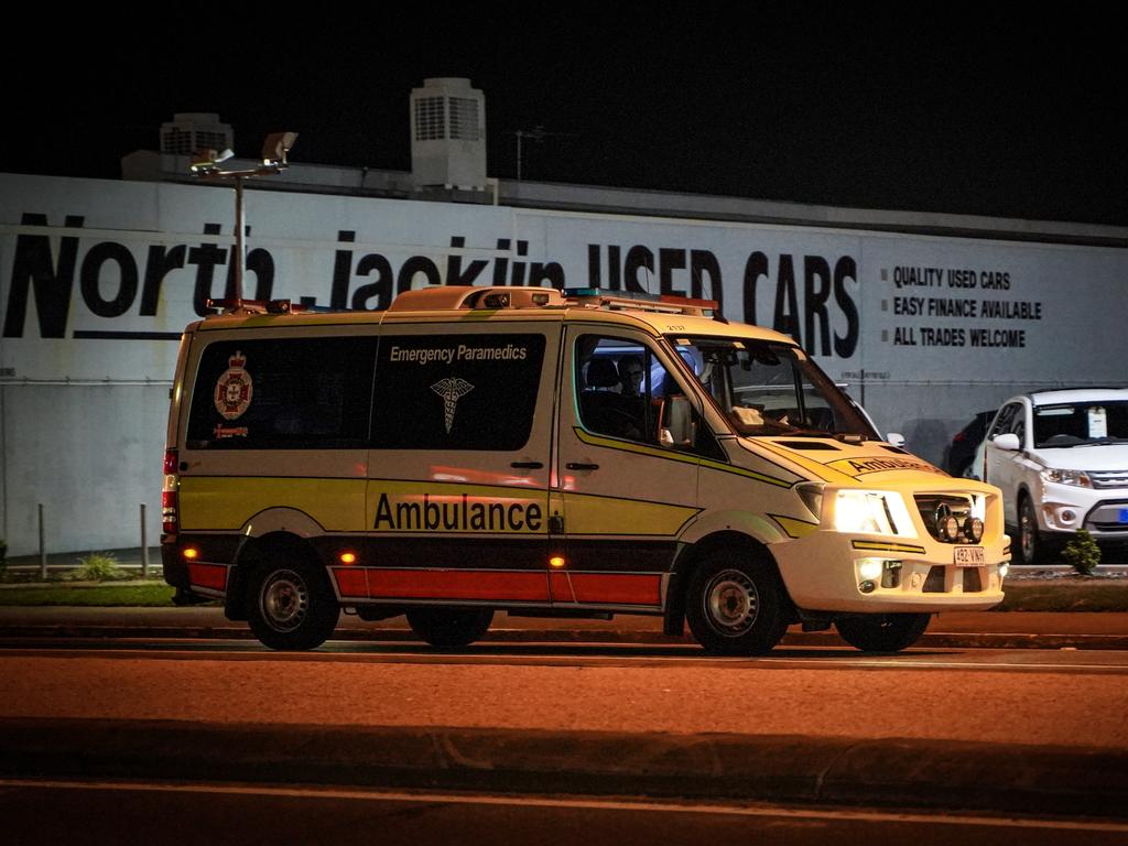 Mackay QAS ambulance night generic . Picture: Heidi Petith