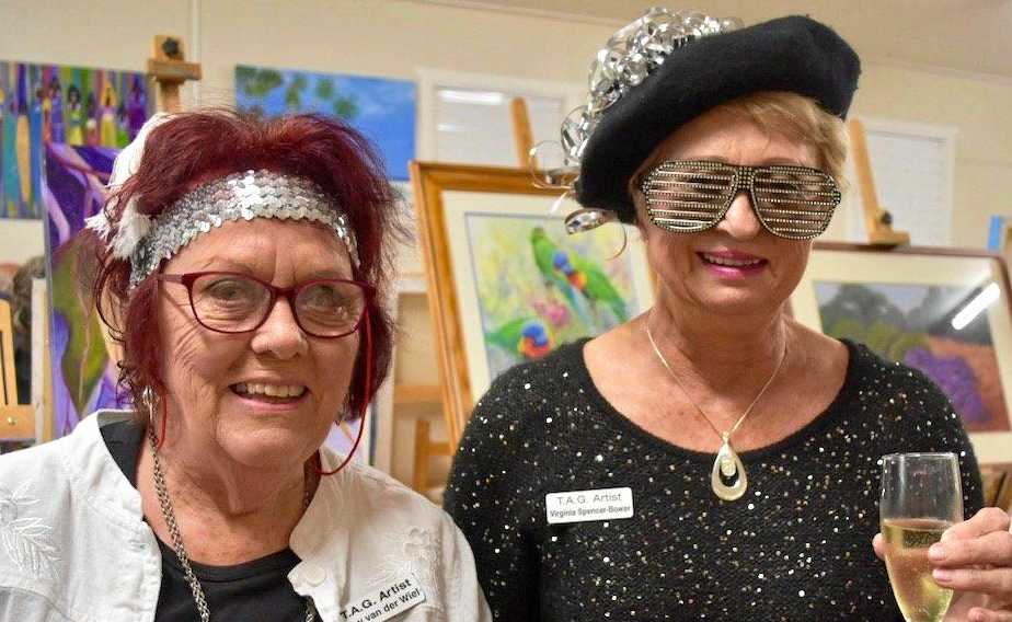 Tinbeerwah Art Group: May Van Der Wiel & Virginia Spencer-Bower. Picture: contributed