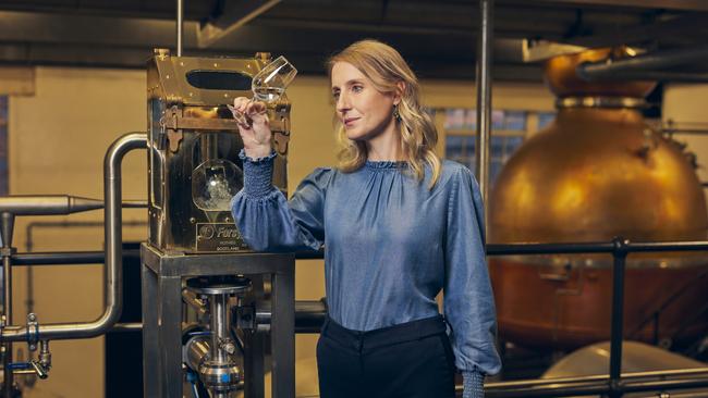 Dr Anne Brock, master distiller of Bombay Sapphire, pictured at the gin’s distillery in Hampshire, England. Picture: Supplied