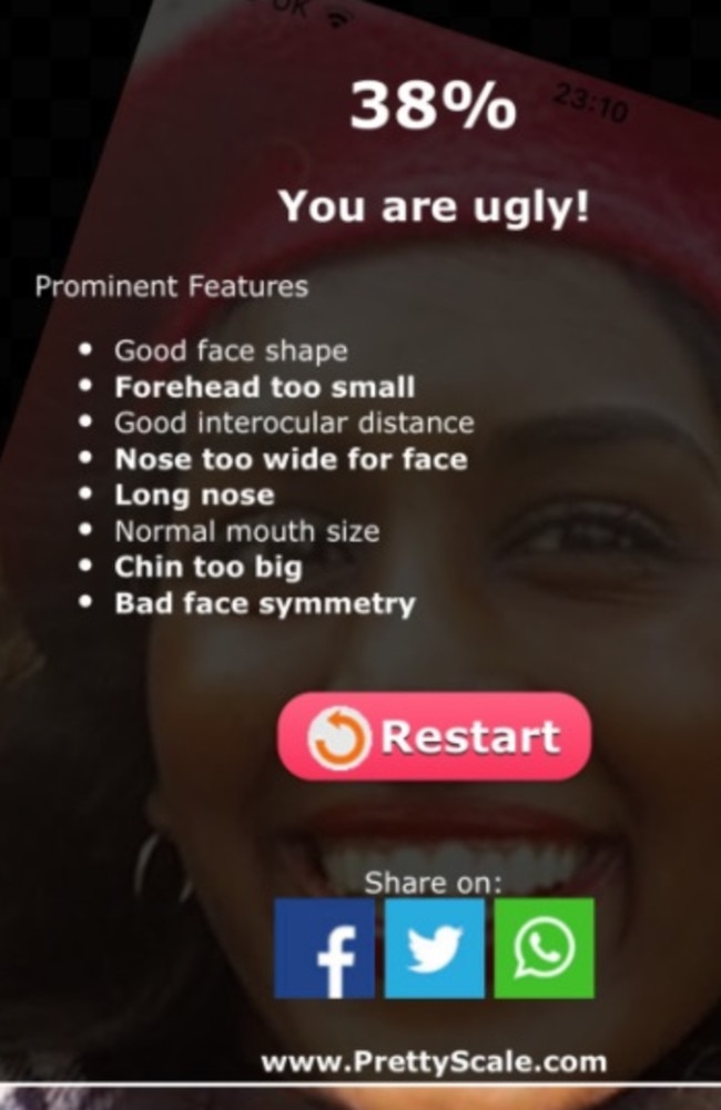 ‘am I Ugly Pretty Scale Website Brutally Rates Womens Appearances