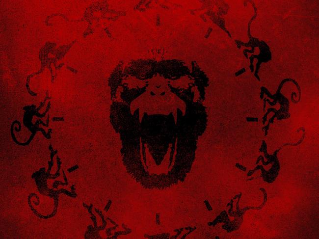 Logo from the post-apocalyptic movie where a bioengineered virus is deliberately released on mankind, 12 Monkeys.