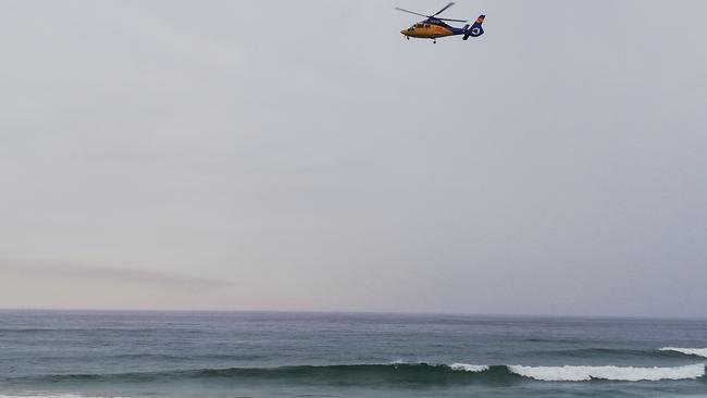 Two sharks were spotted off Maroubra Beach today by a helicopter crew. Picture: Supplied