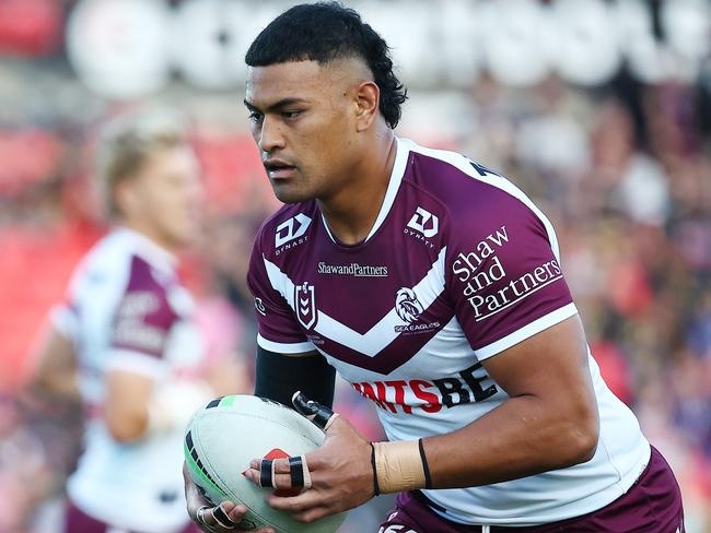 Haumole Olakau’atu is a big return for Manly and SuperCoaches. Picture: Jeremy Ng/Getty Images