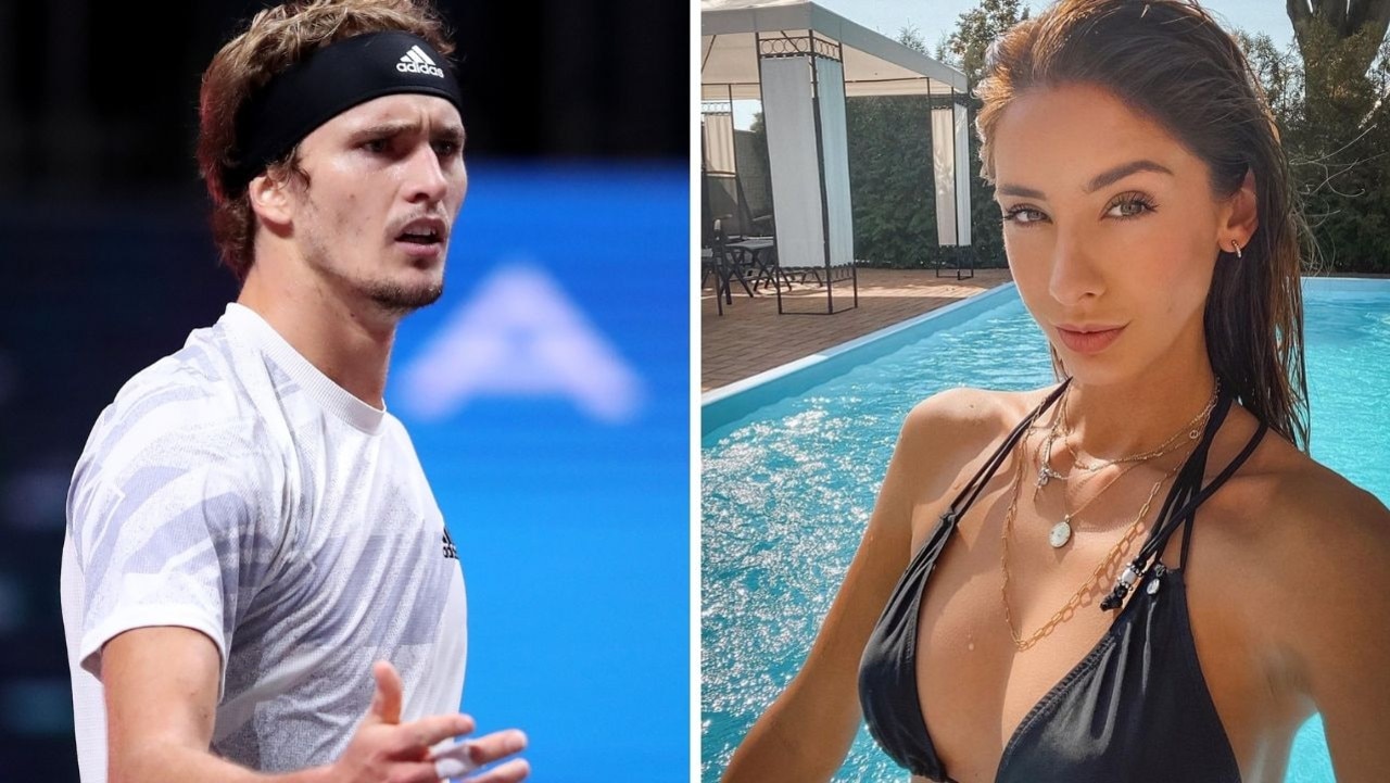 Alexander Zverev and ex-girlfriend Brenda Patea, who says she is pregnant with his child.