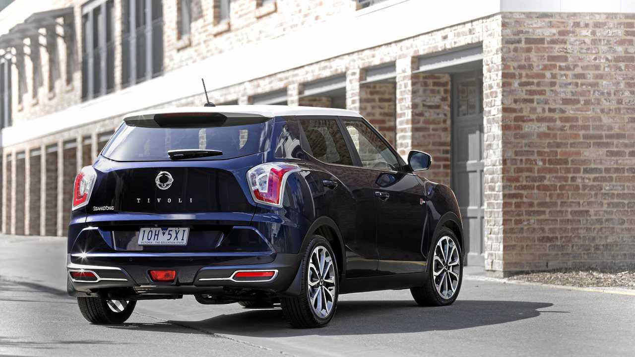 The star of the relaunched SsangYong range is the Tivoli compact SUV, which starts from $23,490 drive away. The range-topping two tone version is $34,490. Picture: Ssangyong