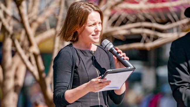 Ali Cupper during a Mildura rail rally. Pictures: Ben Gross/Sunraysia Daily