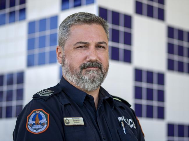 NT Police Detective Senior Sergeant Brendan Lindner. Picture: Floss Adams.