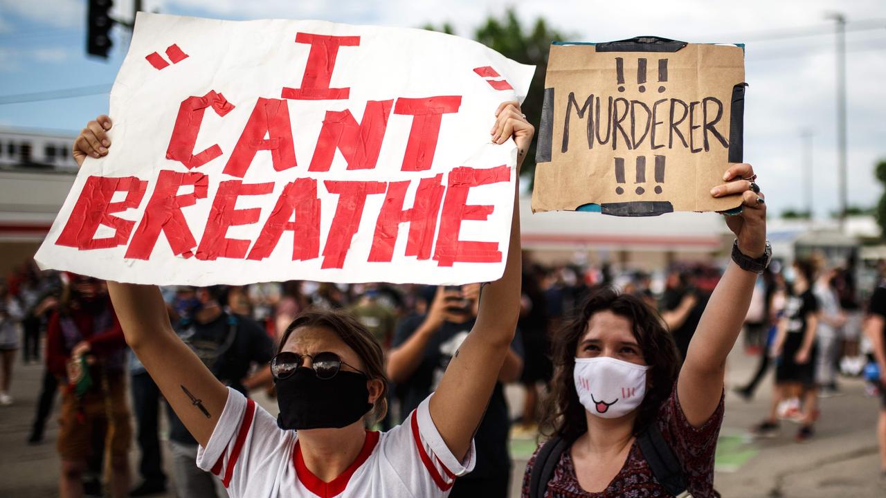 Protesters in Minneapolis, Minnesota. Picture: Kerem Yucel/AFP