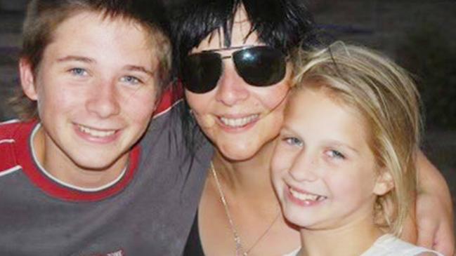 Deb Parkyn with her children, Lewis and Erin. Picture: Supplied