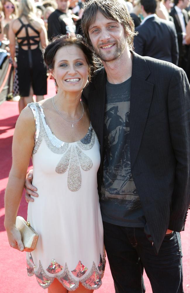 Kasey Chambers with her ex-husband Shane Nicholson.