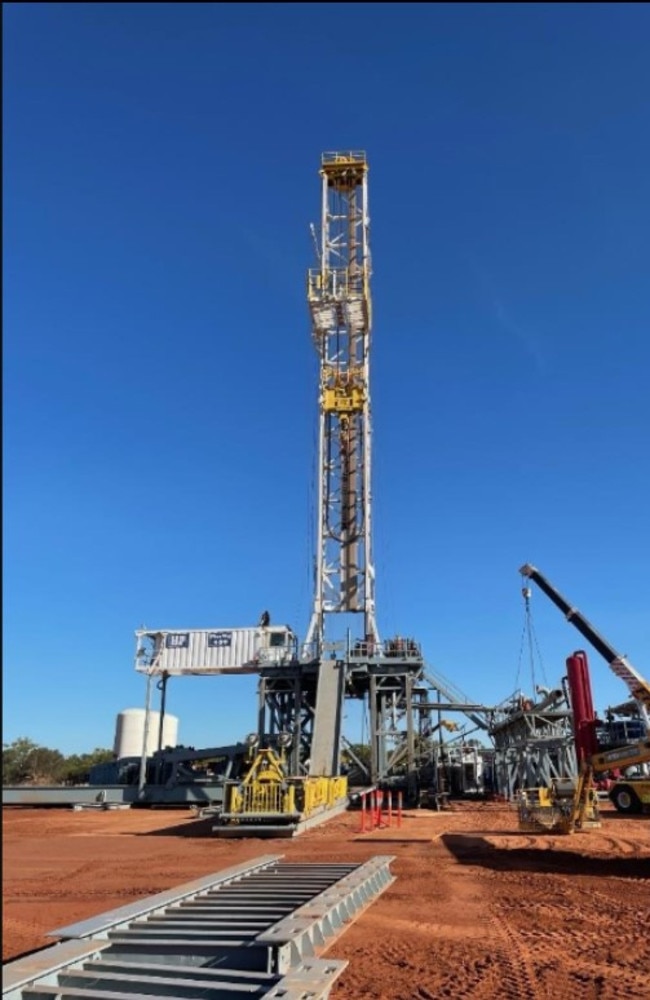 A well pad at Tamboran Resources’s near by Shenandoah South Pilot Project in the Beetaloo Basin.