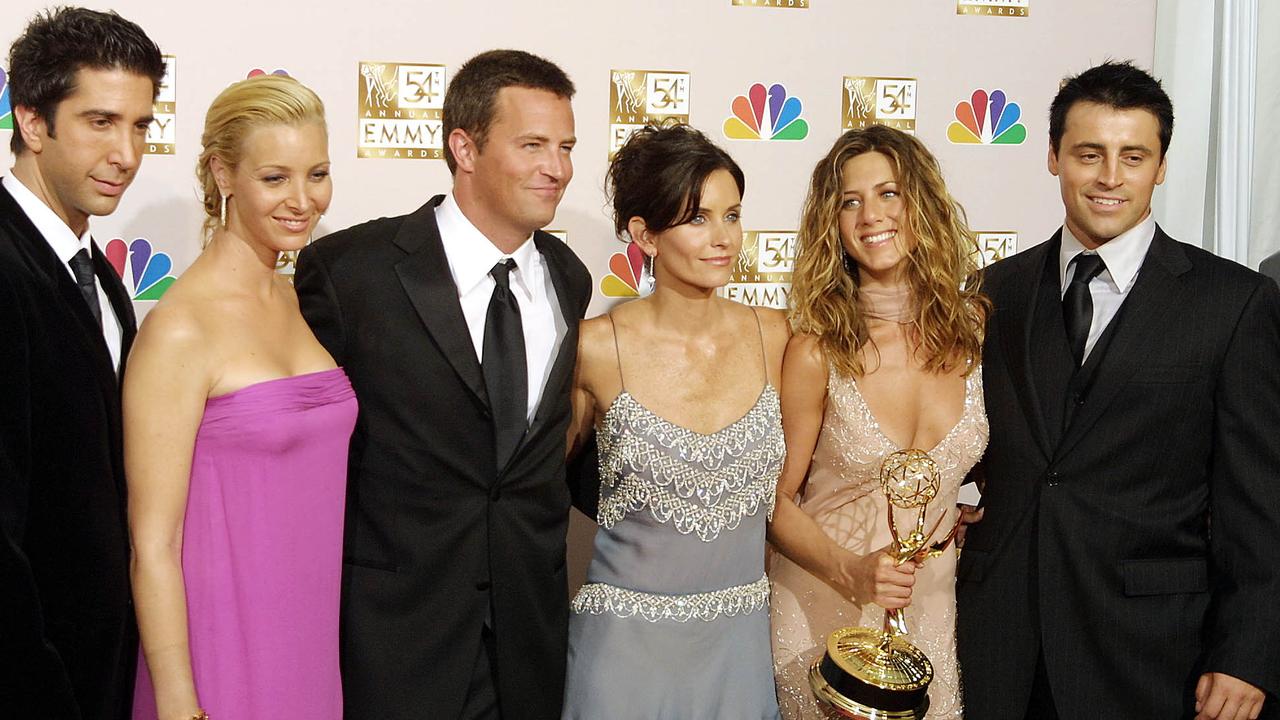 The cast of <i>Friends</i> in 2002. Picture: Lee Celano/AFP