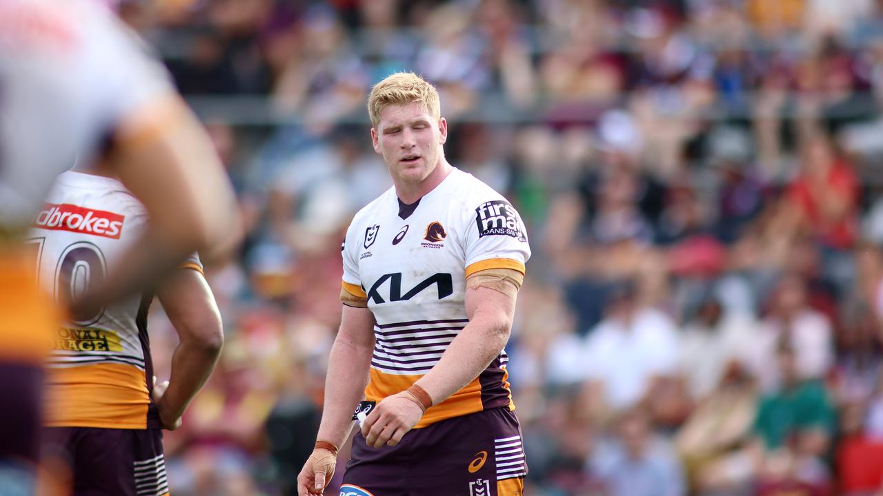 Tom Flegler had a stinker, spending 10-minutes in the sin bin and finding himself on report four times. Picture: NRL Images.