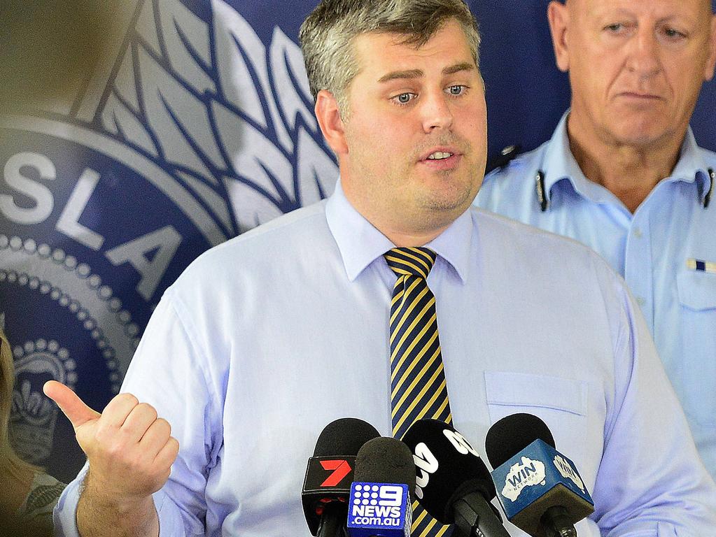 Police Minister Mark Ryan visited Townsville to address youth crime issues in the north. He has promised more police for the region. Picture: Matt Taylor