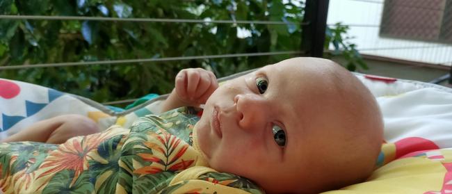 Julian Winzer chilling out on the deck. Picture: Jason Winzer
