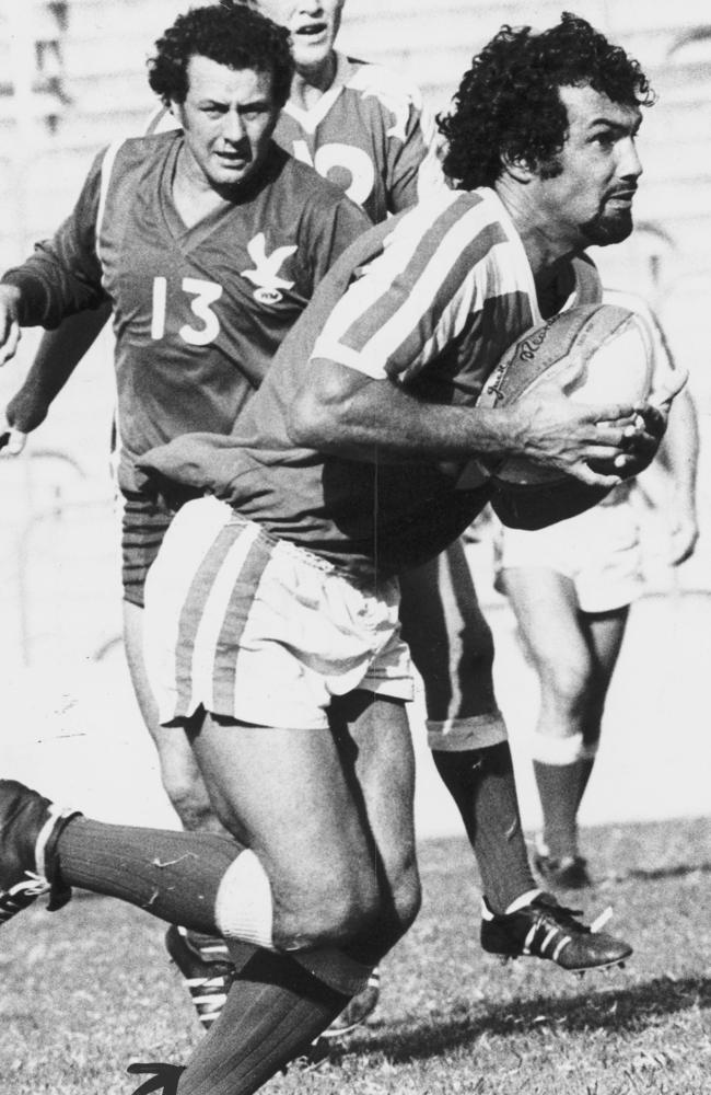 Redcliffe's Ian Thinee in action in 1977.