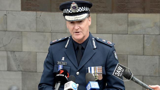 Victoria Police Chief Commissioner Shane Patton. Picture: Andrew Henshaw