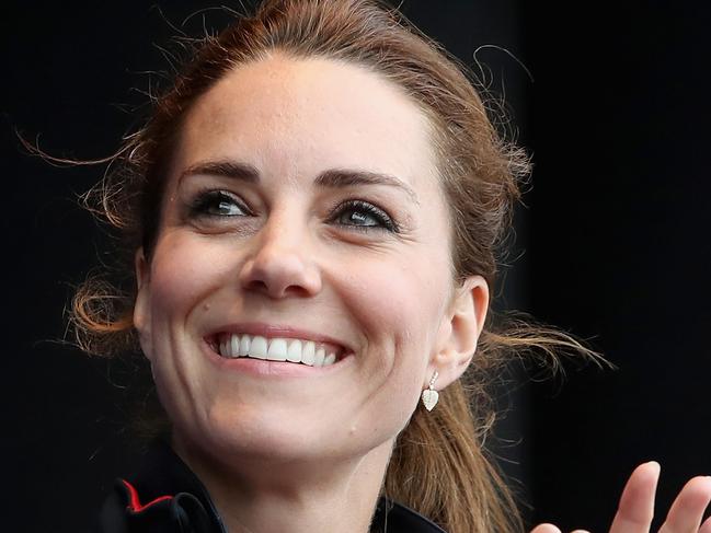 PORTSMOUTH, ENGLAND - JULY 24: Catherine, Duchess of Cambridge and Prince William, Duke of Cambridge are seen on stage at the America's Cup World Series on July 24, 2016 in Portsmouth, England. (Photo by Chris Jackson/Getty Images)