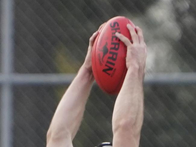 MPFNL Division 2 footy: Pearcedale v Devon Meadows.  Devon Meadows player  Joel Hillis - vc.  Picture: Valeriu Campan